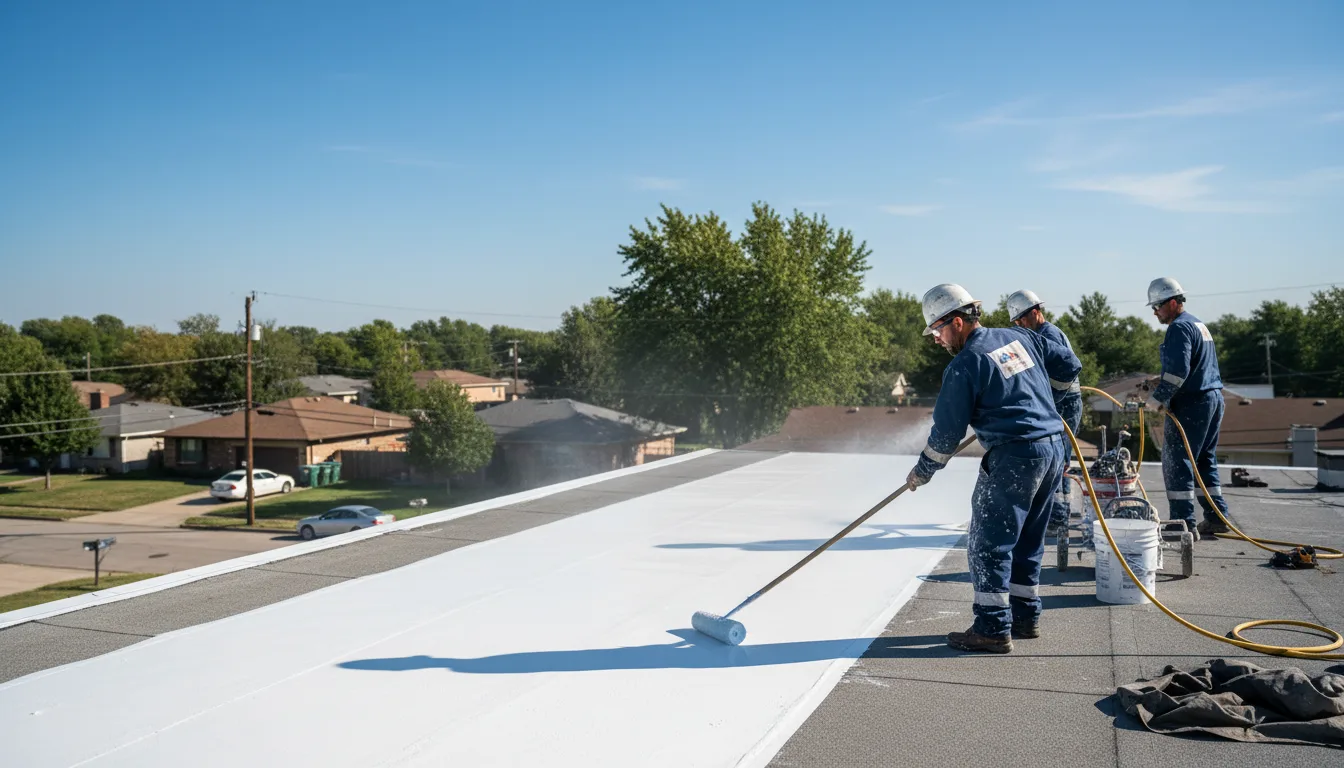 Commercial roof coating in Oneida, IL near me